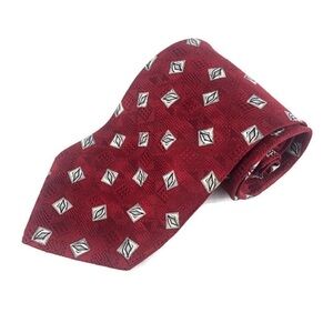 Zianetti Mens Tie, Red Silk